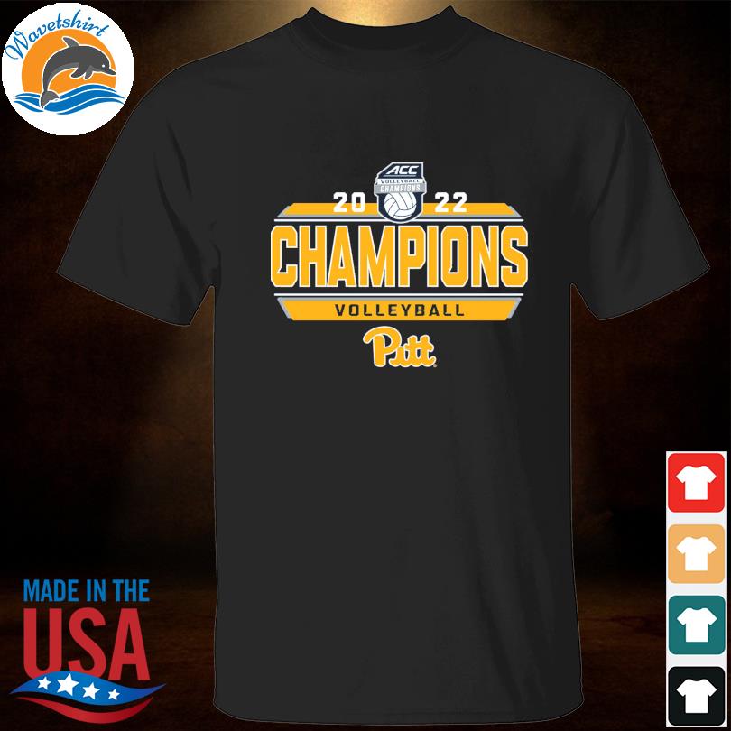 Pitt panthers blue 84 2022 acc volleyball regular season champions locker room shirt