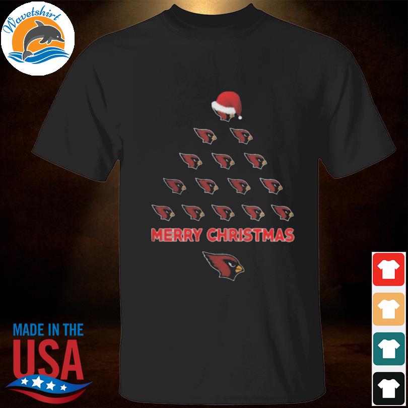 Santa arizona cardinals logo ugly Christmas tree sweater