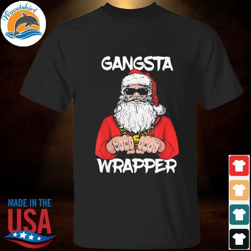 Santa claus gangsta wrapper Christmas sweater