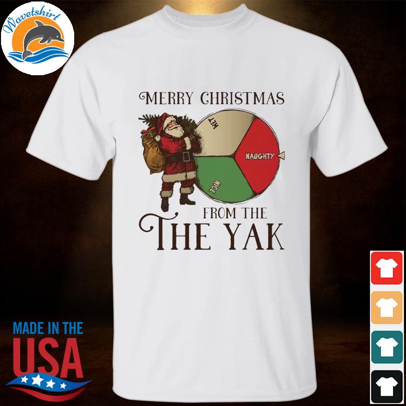 Santa claus merry Christmas from the the yak sweater