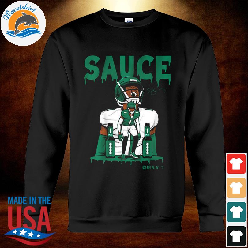 Sauce Gardner New York Jets player football poster shirt, hoodie, sweater,  long sleeve and tank top