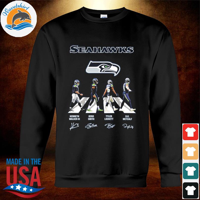 Seattle Seahawks Abbey Road kenneth Walker Geno Smith Tyler Lockett Dk  Metcalf shirt, hoodie, sweater, long sleeve and tank top