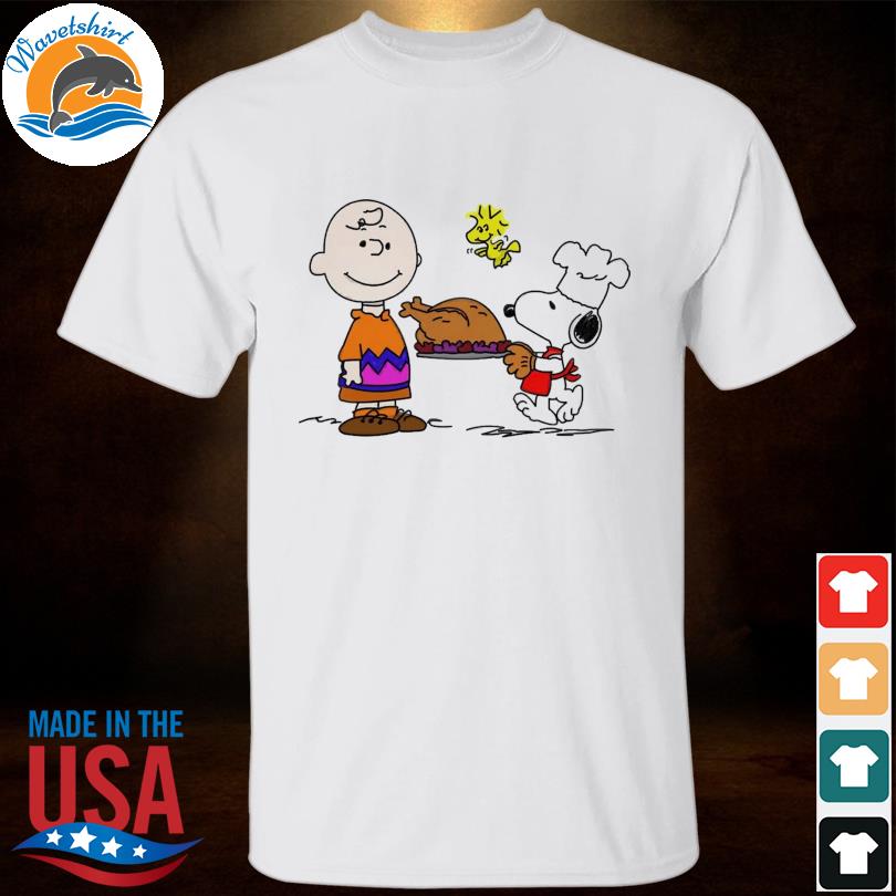 Snoopy charlie brown and Woodstock Peanuts thanksgiving turkey shirt