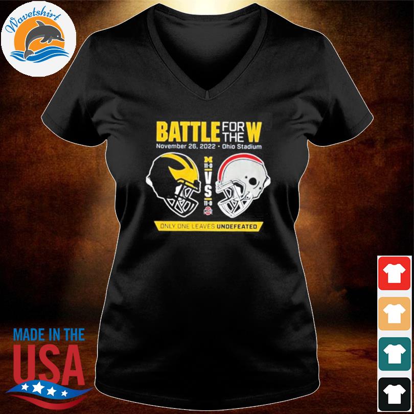 Valiant University Of Michigan Football Vs Ohio State 2022 Battle For The W  Unisex T-Shirt - REVER LAVIE