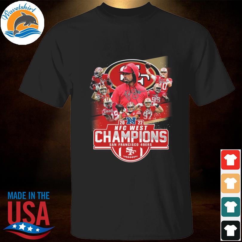 Official San Francisco 49ers Champions 2022 Nfc West Signatures