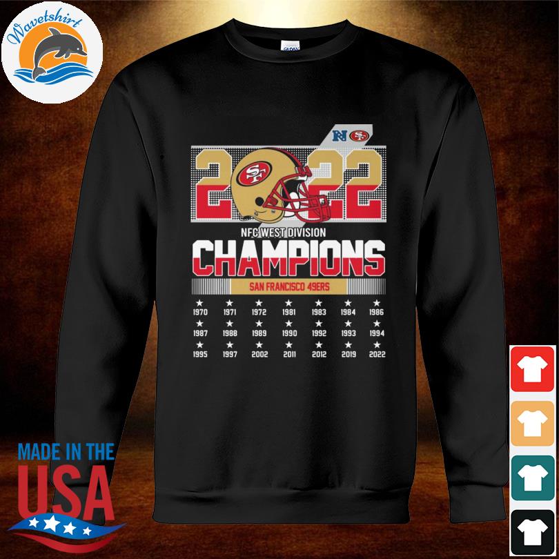 San Francisco 49ers 20 years NFC West Division Champions shirt, hoodie,  sweater, long sleeve and tank top