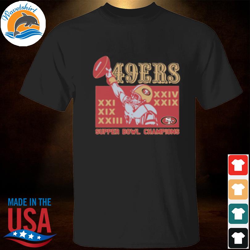 49ers 5 Time Super Bowl Champions Shirt, hoodie, sweater, long