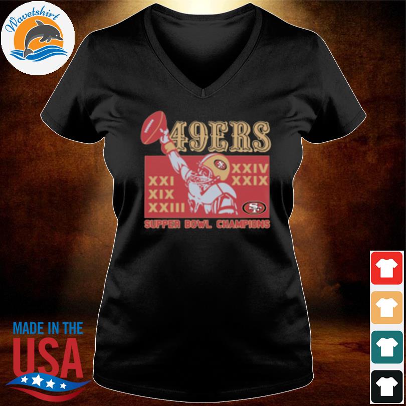 49ers 5 Time Super Bowl Champions Shirt, hoodie, sweater, long