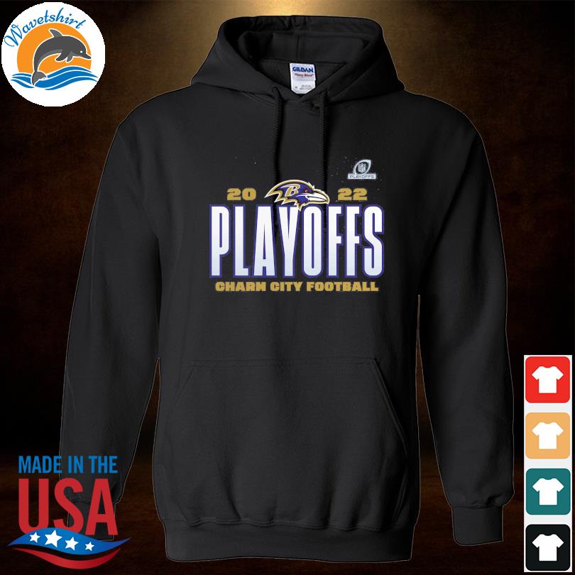 Baltimore ravens 2022 playoffs charm city football shirt, hoodie, sweater,  long sleeve and tank top