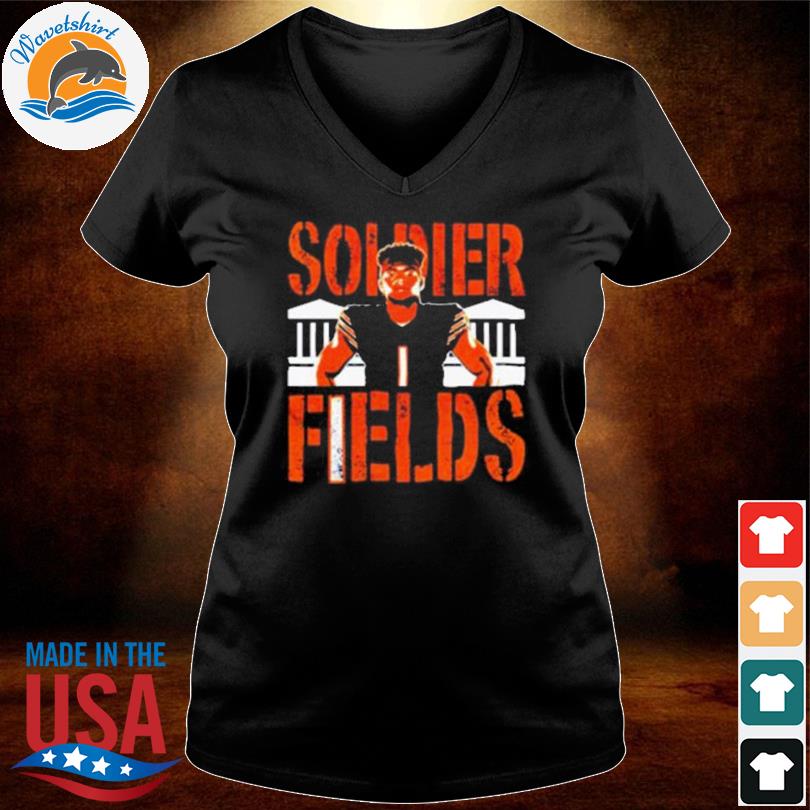 Official Soldier fields justin fields chicago bears shirt, hoodie, sweater,  long sleeve and tank top