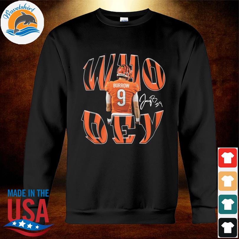 Who dey Joe burrow cincinnatI bengals siganture T-shirts, hoodie