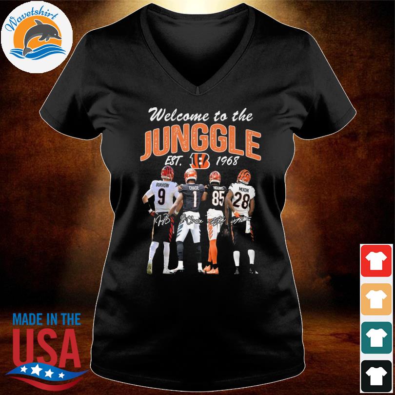 Welcome to The Jungle 1968 Cincinnati Bengals Long Sleeve Shirt - Happy  Place for Music Lovers