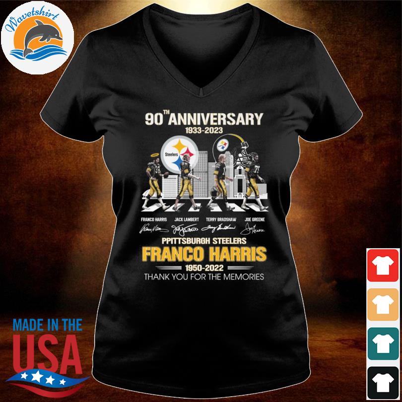 Pittsburgh steelers 32 Franco Harris 1950 2022 thank you for the memories  signature t-shirt, hoodie, sweater, long sleeve and tank top