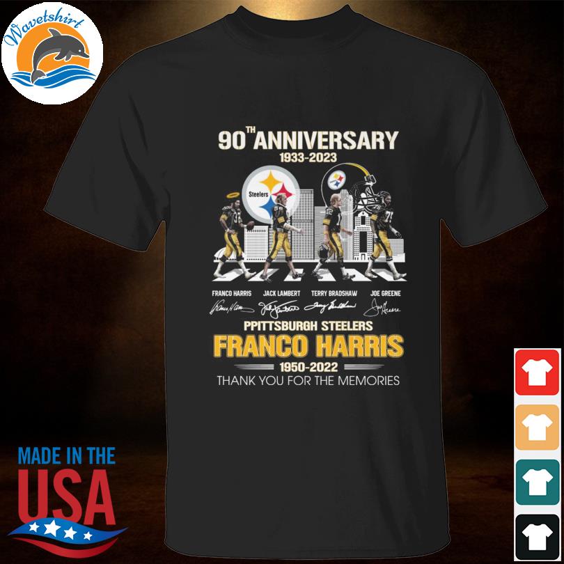 Franco Harris 1950 2022 thank you for the memories signature T