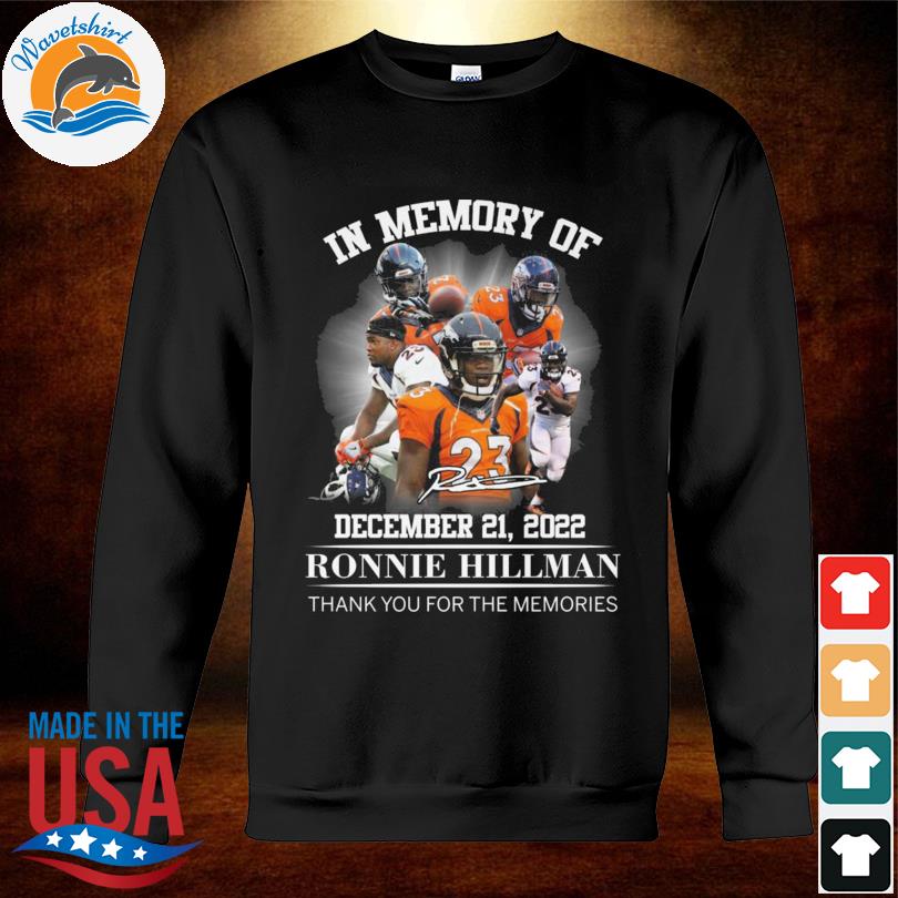 Ronnie Hillman In Memory Of December 21 2022 Denver Broncos 2012