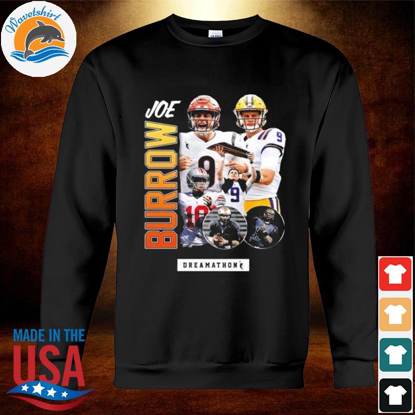 Official joe burrow dreamathon cincinnatI bengals NFL T-shirt, hoodie,  sweater, long sleeve and tank top