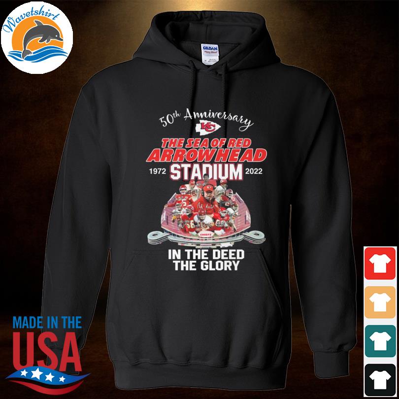 50th Anniversary the Sea of Red Arrow Head 1972-2022 Stadium in the deed  the Glory shirt, hoodie, sweater, long sleeve and tank top