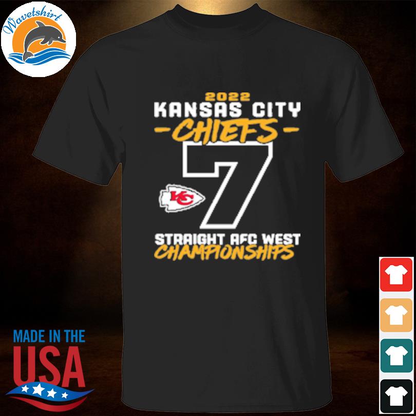 Kansas City Chiefs 7 years in a row AFC West Division Championship shirt -  Dalatshirt