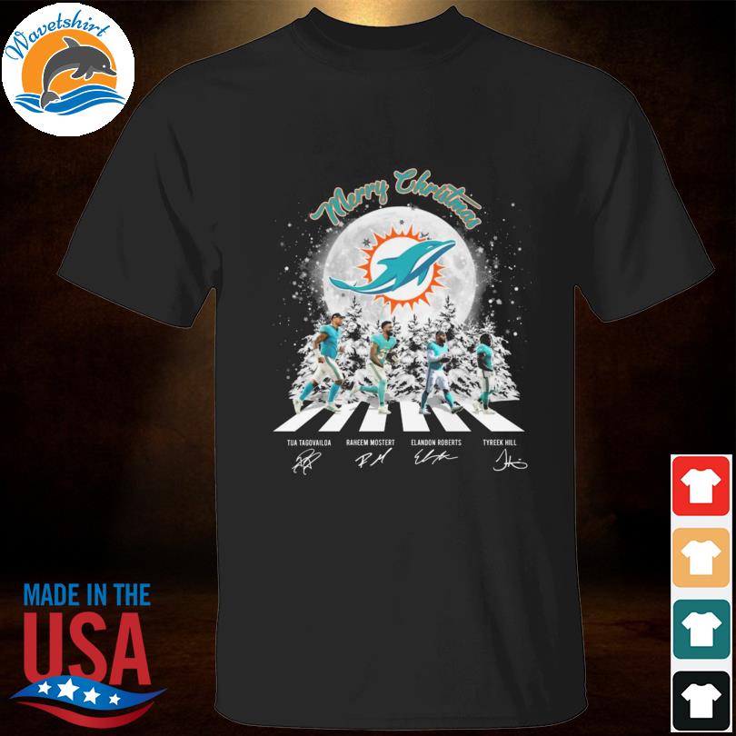 The Miami Dolphins Team Abbey Road Christmas Signatures Shirt, hoodie,  sweater, long sleeve and tank top