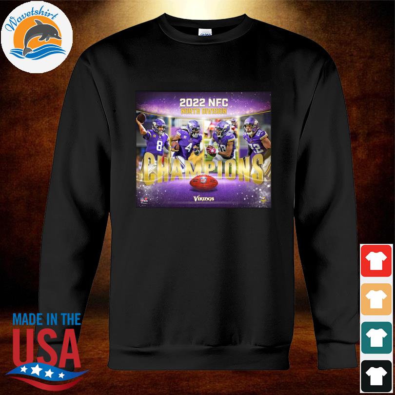 Minnesota Vikings Conquered The North 2022 NFC North Division Champions  shirt, hoodie, sweater, long sleeve and tank top