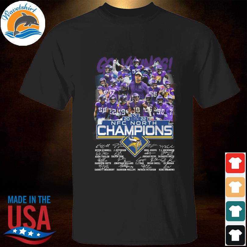 Minnesota Vikings all team NFC north division Champions 2022 shirt