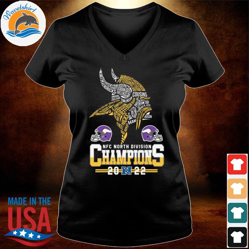 Minnesota Vikings 5x2022 Nfc North Division Champions Shirt - NVDTeeshirt