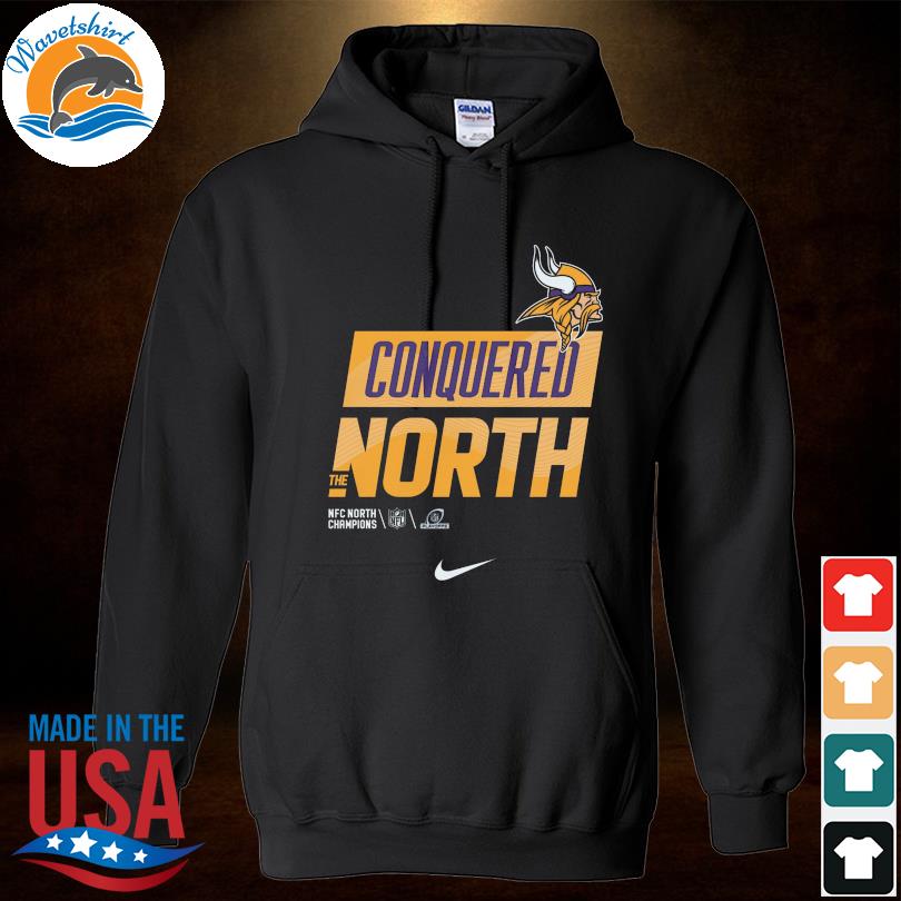 Vikings conquered north the nfc north champions shirt, hoodie