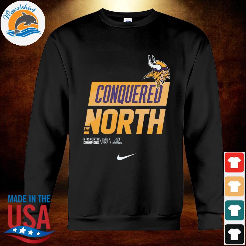 Minnesota Vikings Nike Conquered The North 2022 NFC North Division  Champions Shirt, hoodie, sweater, long sleeve and tank top