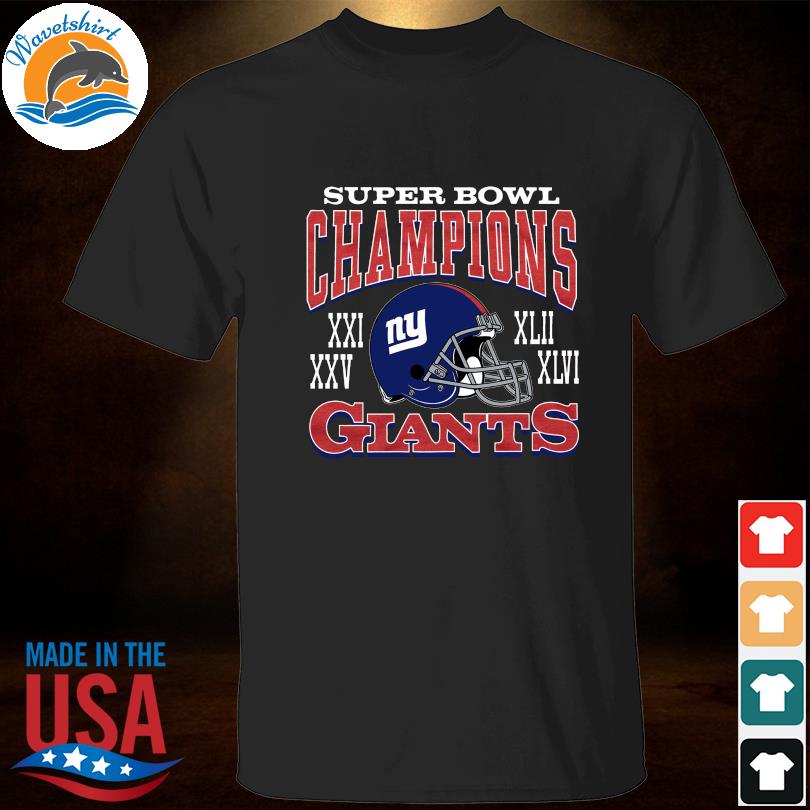 New York Giants Homage Super Bowl Classics Tri-Blend T-Shirt