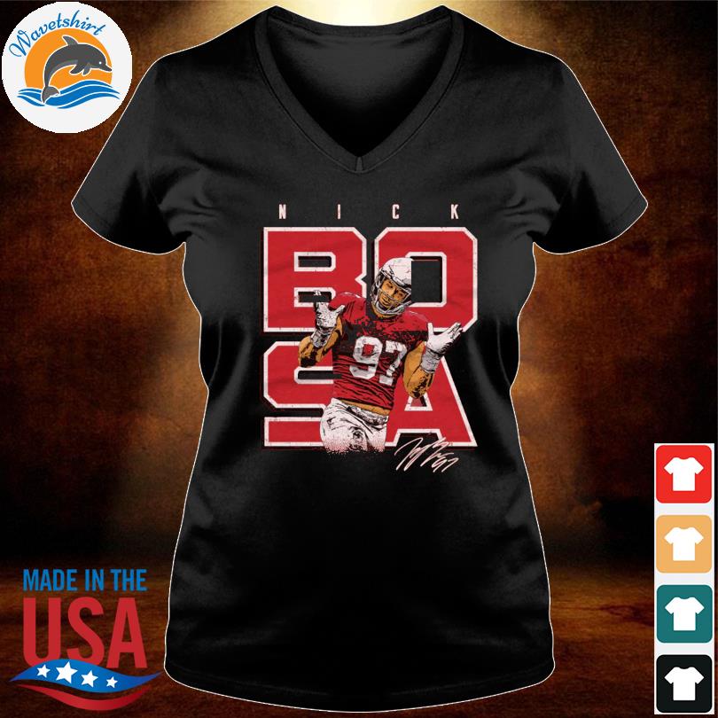 Nick Bosa San Francisco Shrugs WHT shirt, hoodie, sweater, long