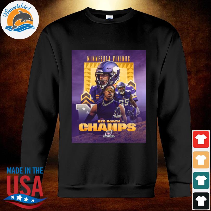 Minnesota Vikings 2022 Nfc North Champions Signatures Shirt, hoodie,  sweater, long sleeve and tank top