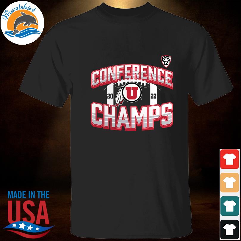 Official Utah Utes 2022 PAC-12 Football Conference Champions Icon Bold shirt