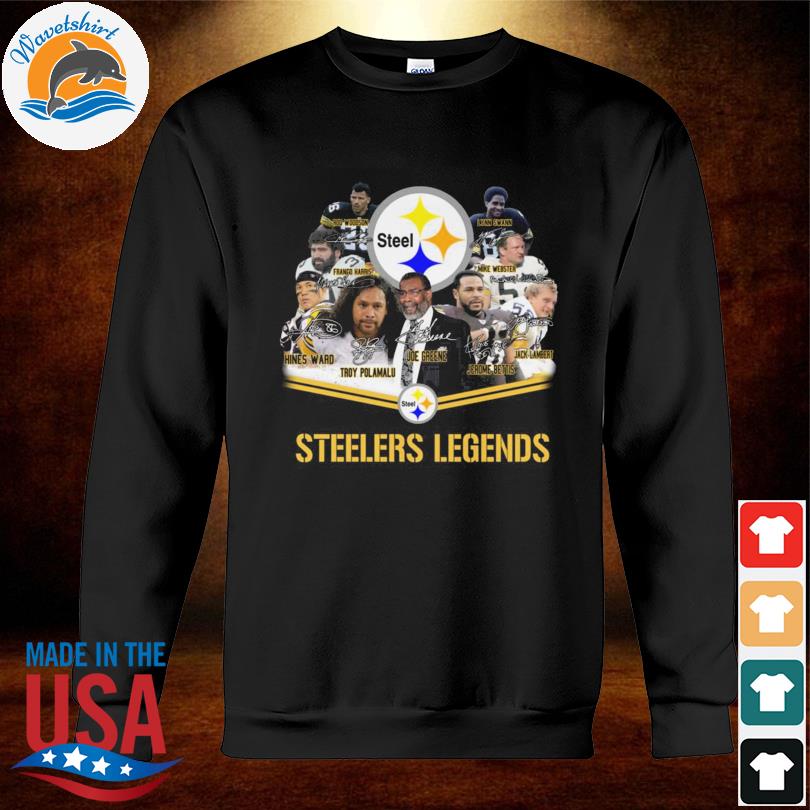 Pittsburgh Steelers Legends In History signatures shirt, hoodie, sweater,  long sleeve and tank top