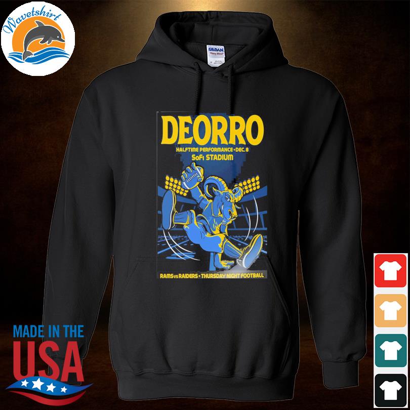 Rams vs raider 2022 deorro halftime performance dec 8th 2022 sofI stadium  thursday night Football poster shirt, hoodie, sweater, long sleeve and tank  top