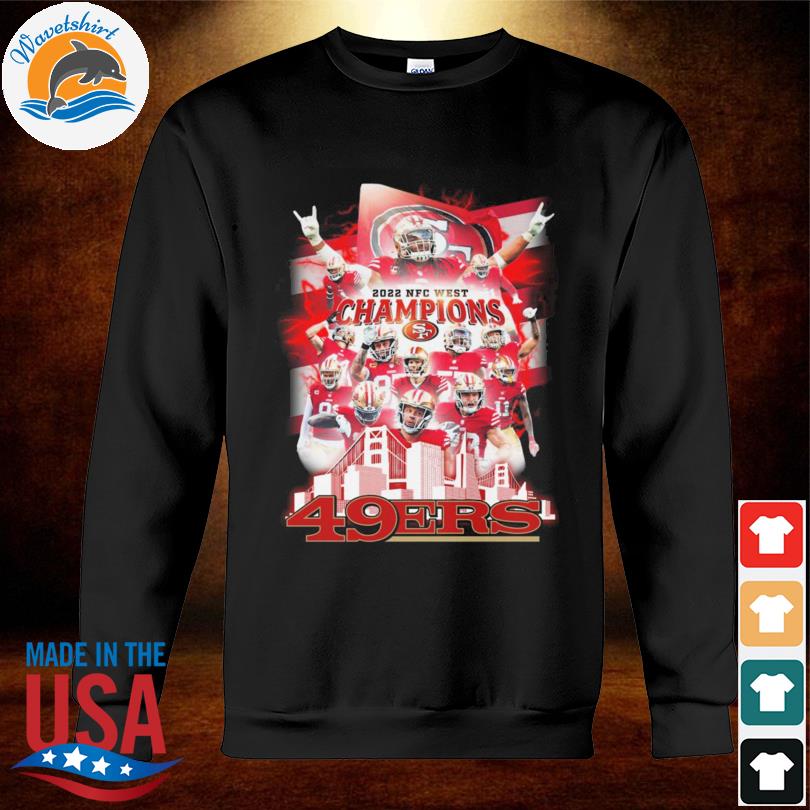 San Francisco 49ers Team Football 2022 NFC West Champions Signatures shirt,  hoodie, sweater, long sleeve and tank top