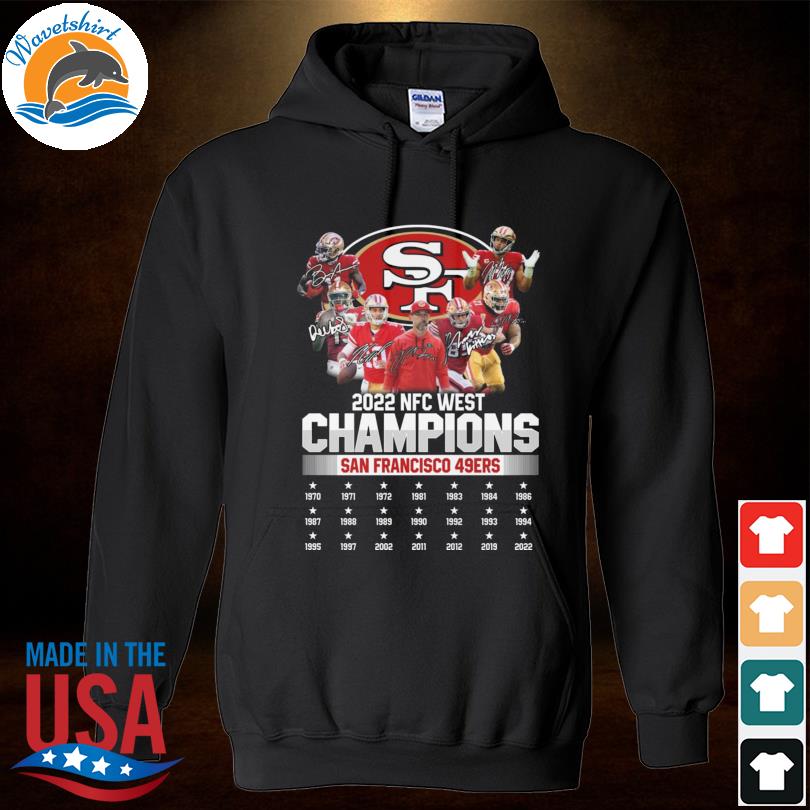 San Francisco 49ers 2022 NFC West Champions Signatures shirt, hoodie,  sweater, long sleeve and tank top