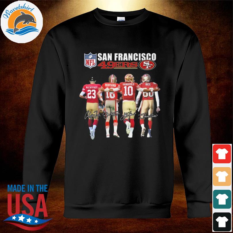 San Francisco 49ers City 2023 NFL Mccaffrey Montana signatures shirt,  hoodie, sweater, long sleeve and tank top