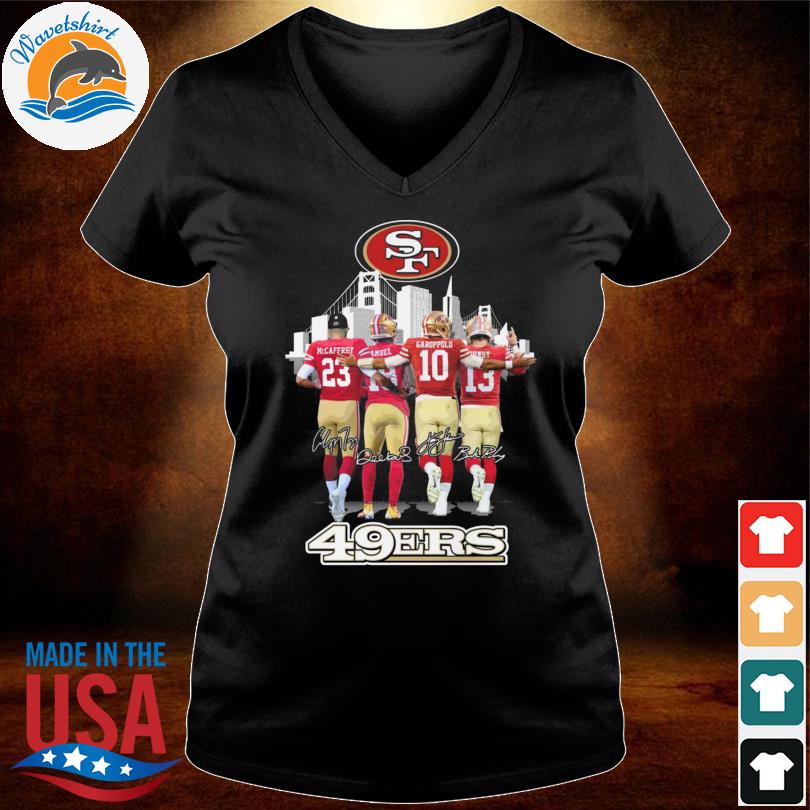 San Francisco 49ers 2023 NFL west champions Mccaffrey Montana signatures  shirt, hoodie, sweater, long sleeve and tank top