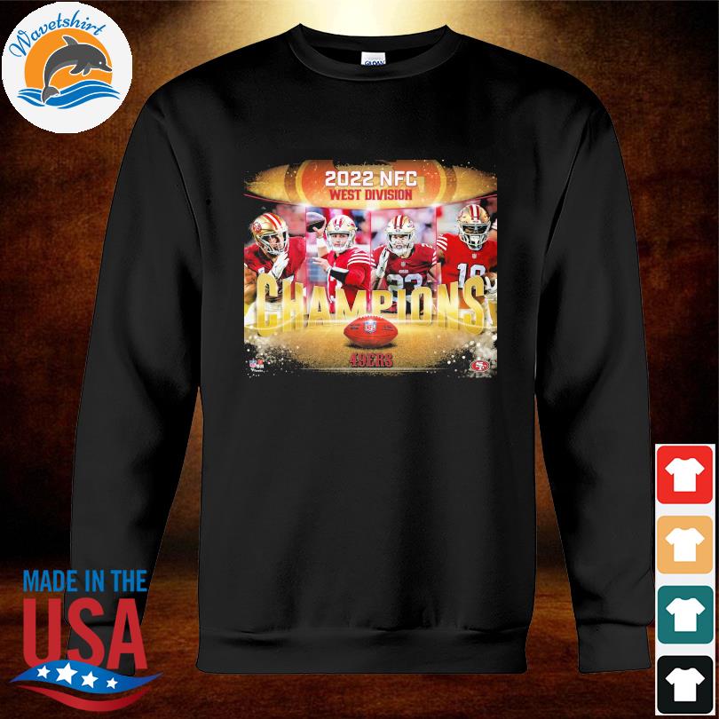 San francisco 49ers nfc west division championship apparel 49ers nfc west  division champs gear shirt, hoodie, longsleeve tee, sweater