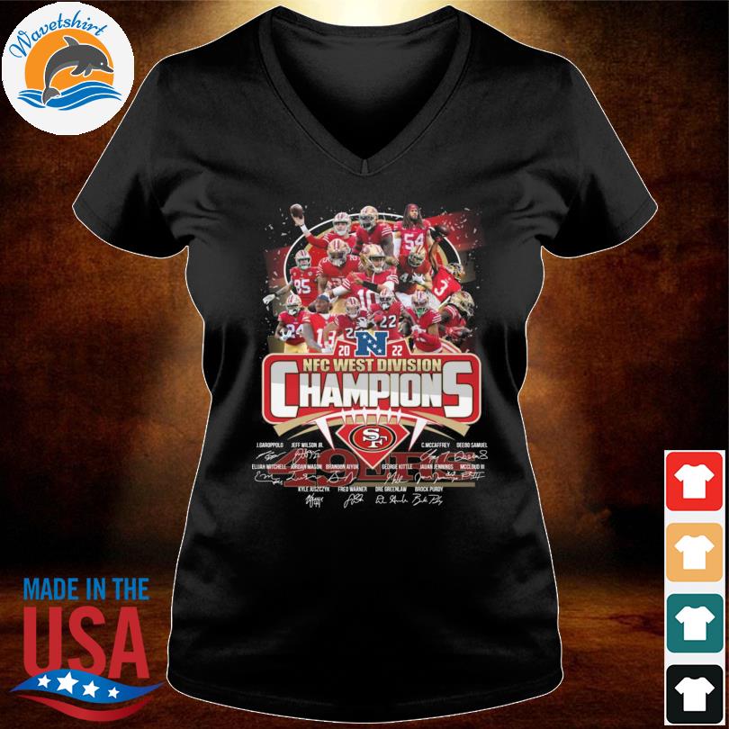 2022 NFC West Champions San Francisco 49ers signature logo shirt, hoodie,  sweater, long sleeve and tank top