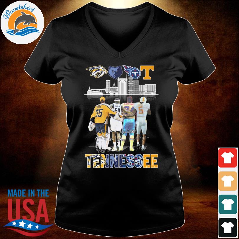 Tennessee Nashville Predators Memphis Grizzlies Tennessee Titans Tennessee  Volunteers Signature city Shirt, hoodie, longsleeve, sweatshirt, v-neck tee