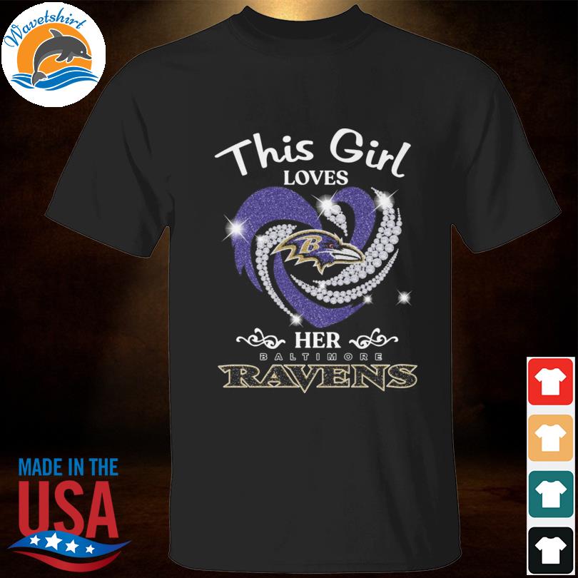 This is loves her Baltimore Ravens Heart 2022 shirt