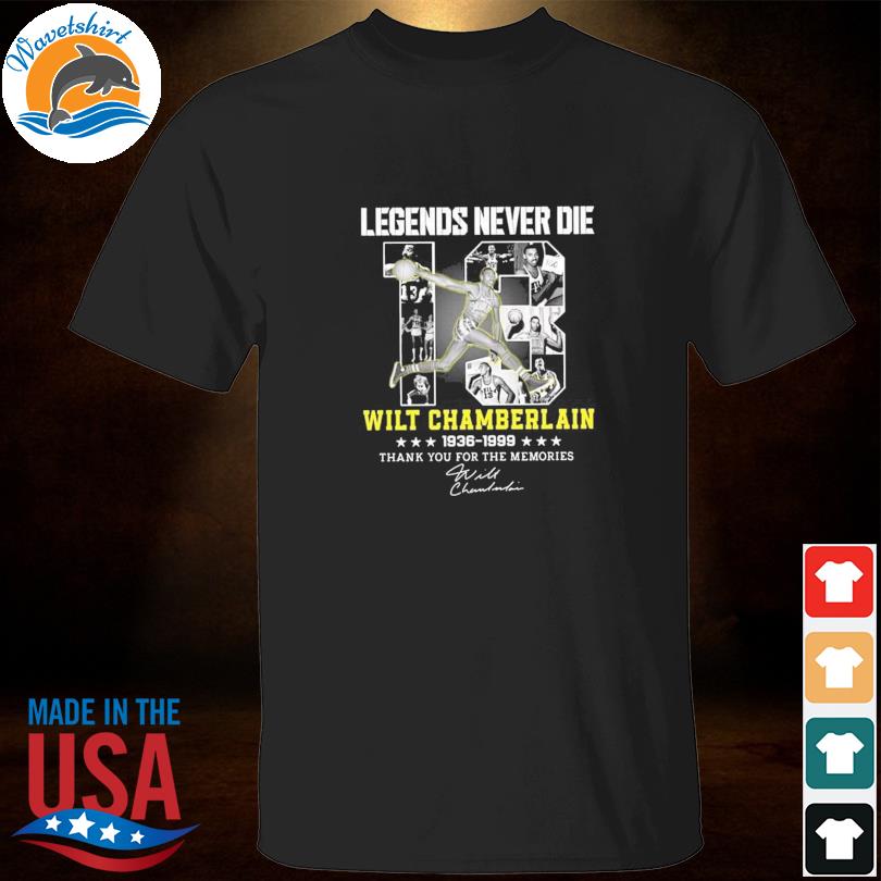 Wilt chamberlain basketball legend signature vintage retro 80s 90s shirt