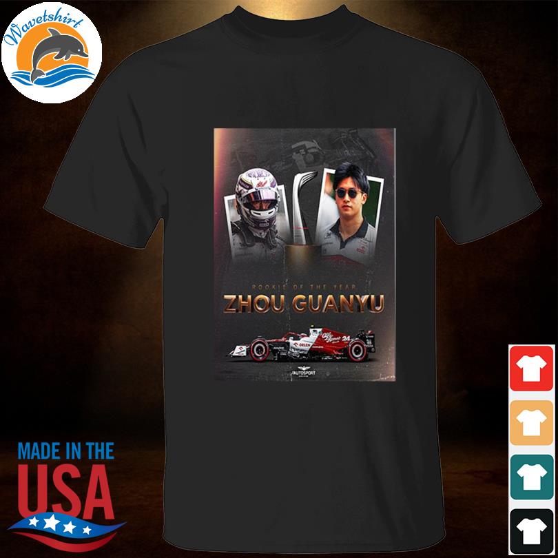 Zhou guanyu 2022 rookie of the year is alfa romeo orlen f1 driver shirt