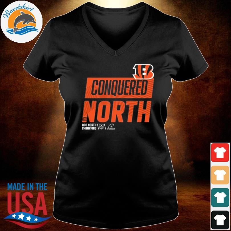 Cincinnati bengals conquered north shirt, hoodie, sweater, long sleeve and  tank top