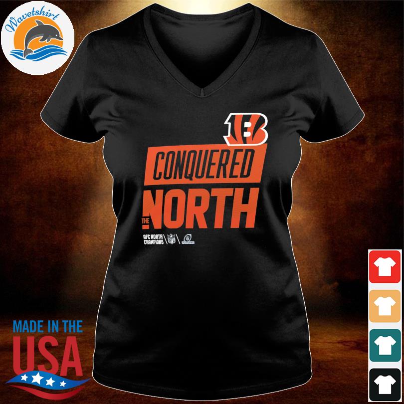 Cincinnati Bengals Conquered The North 2022 Afc Conquered North Champions  T-shirt,Sweater, Hoodie, And Long Sleeved, Ladies, Tank Top