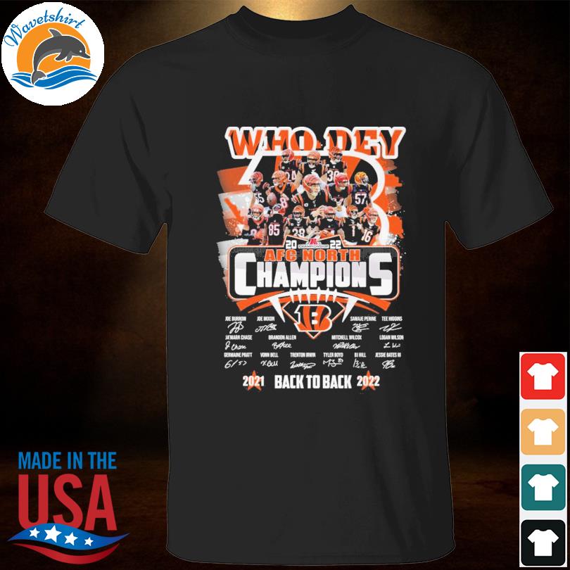 Afc Champions Cincinnati Bengals Team Signatures Shirt - Yesweli