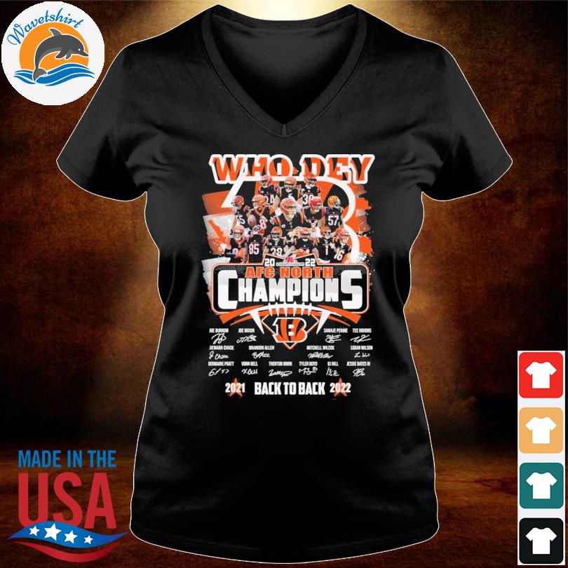 Official Cincinnati Bengals AFC North back 2 back champions 2021 2022 shirt,  hoodie, sweater, long sleeve and tank top