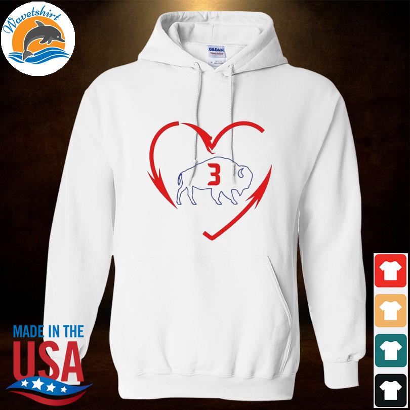 Heart Buffalo Bills #3 Damar Hamlin T-shirt,Sweater, Hoodie, And Long  Sleeved, Ladies, Tank Top