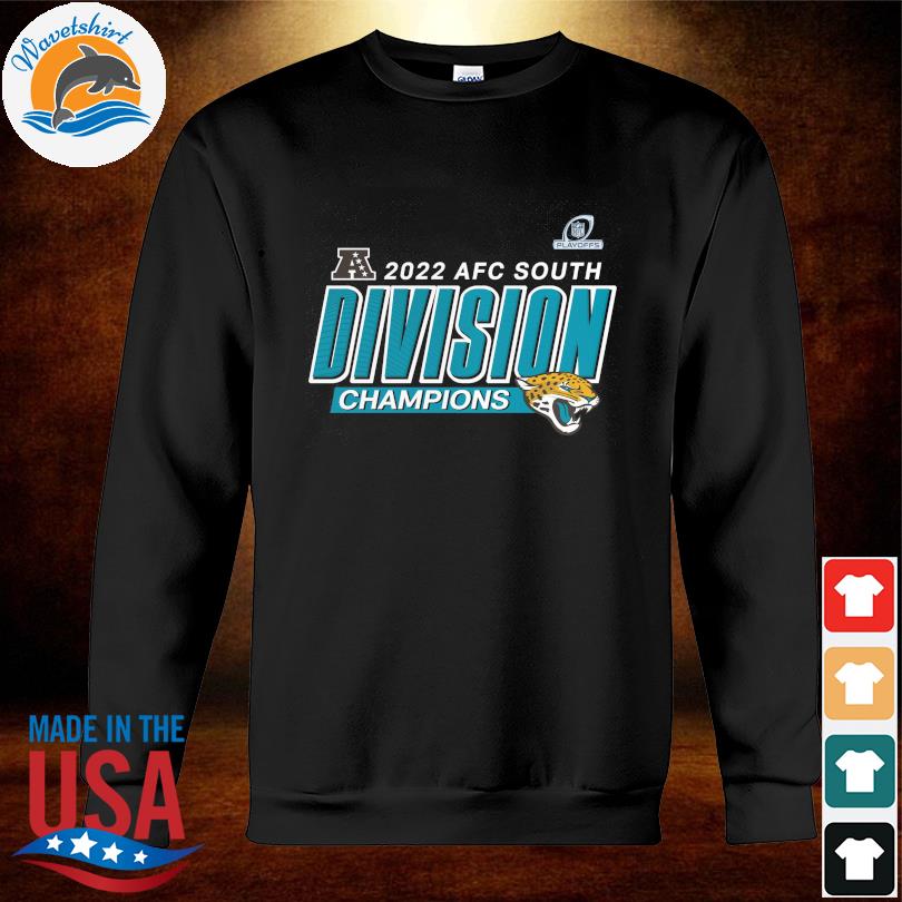 Black jacksonville jaguars 2022 afc south division champions divide and  conquer shirt, hoodie, sweater, long sleeve and tank top